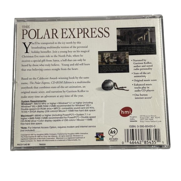 The Polar Express CD ROM Animated Storybook Computer Software u - Picture 2 of 3